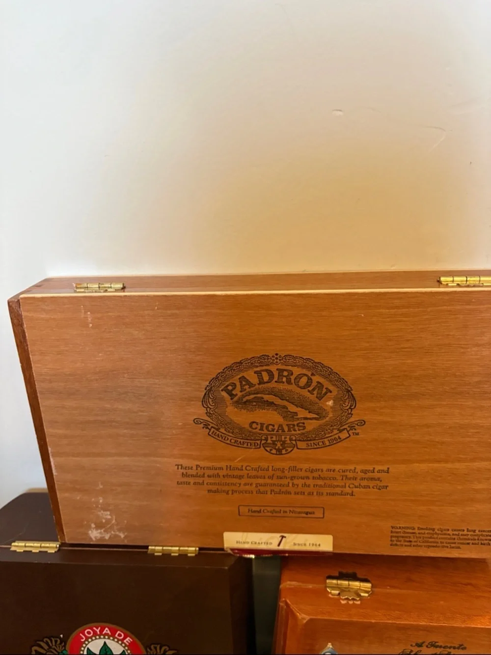 Assorted 7 Cigar Boxes - Brown Multi