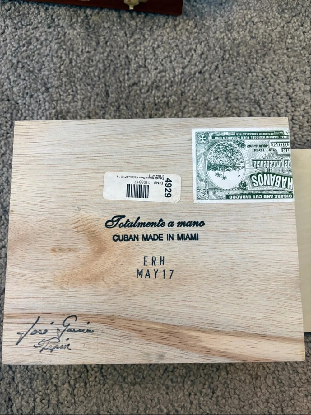 Assorted 7 Cigar Boxes - Brown Multi