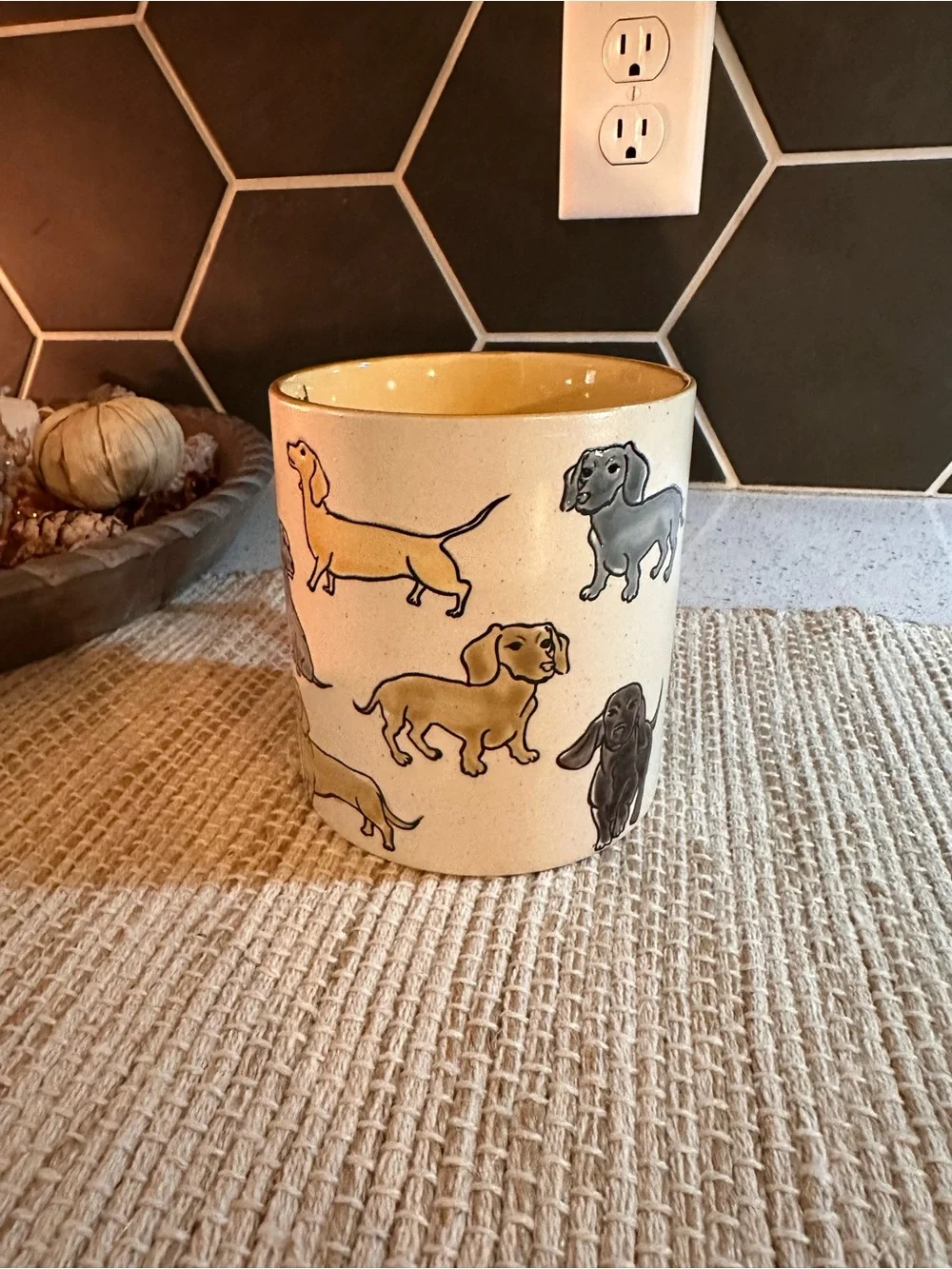 N/A ceramic dachshund