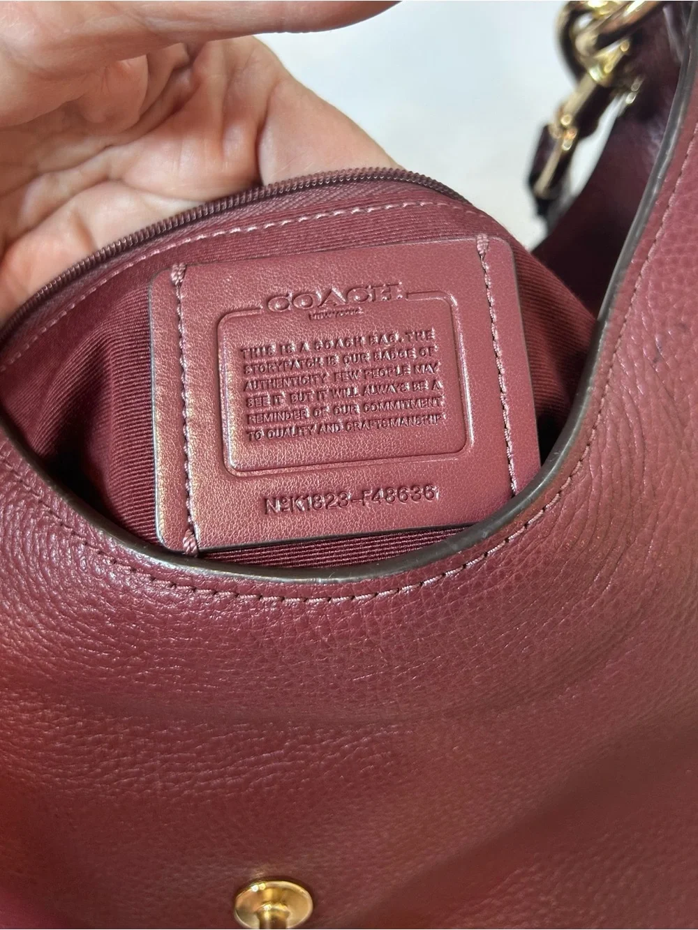 Coach classic burgundy