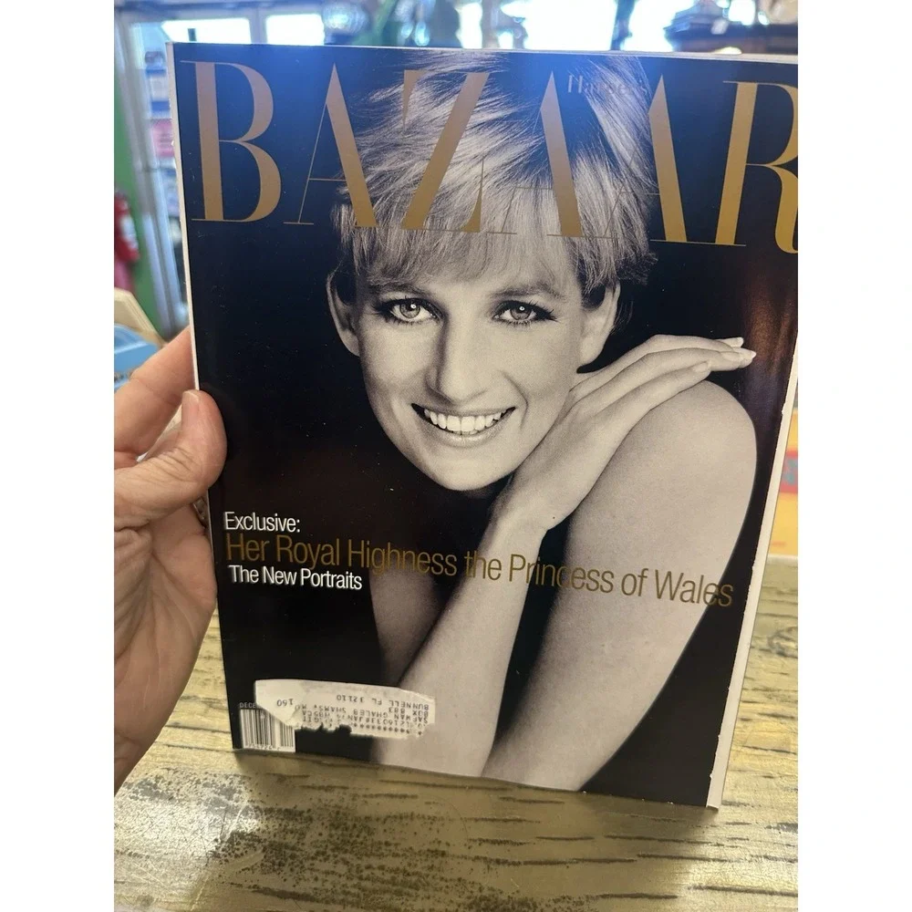 December 1995 Harper's Bazaar Magazine Princess Diana Cover