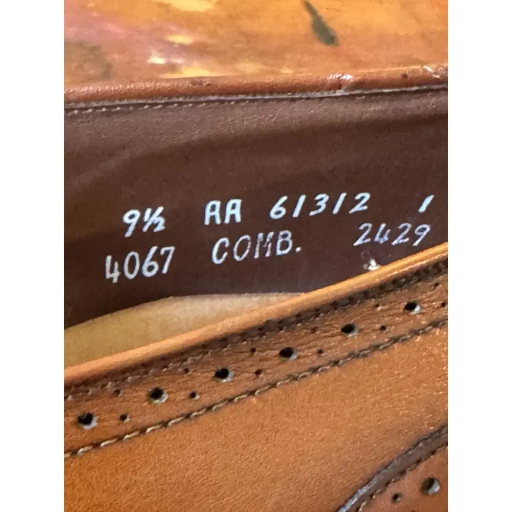 Vintage Allen Edmonds Auburn Tassel Loafers Men's 9.5 AA Brown Leather USA Made
