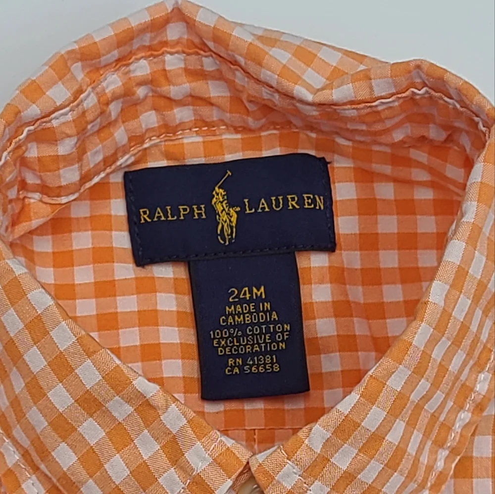 Ralph Lauren orange white
