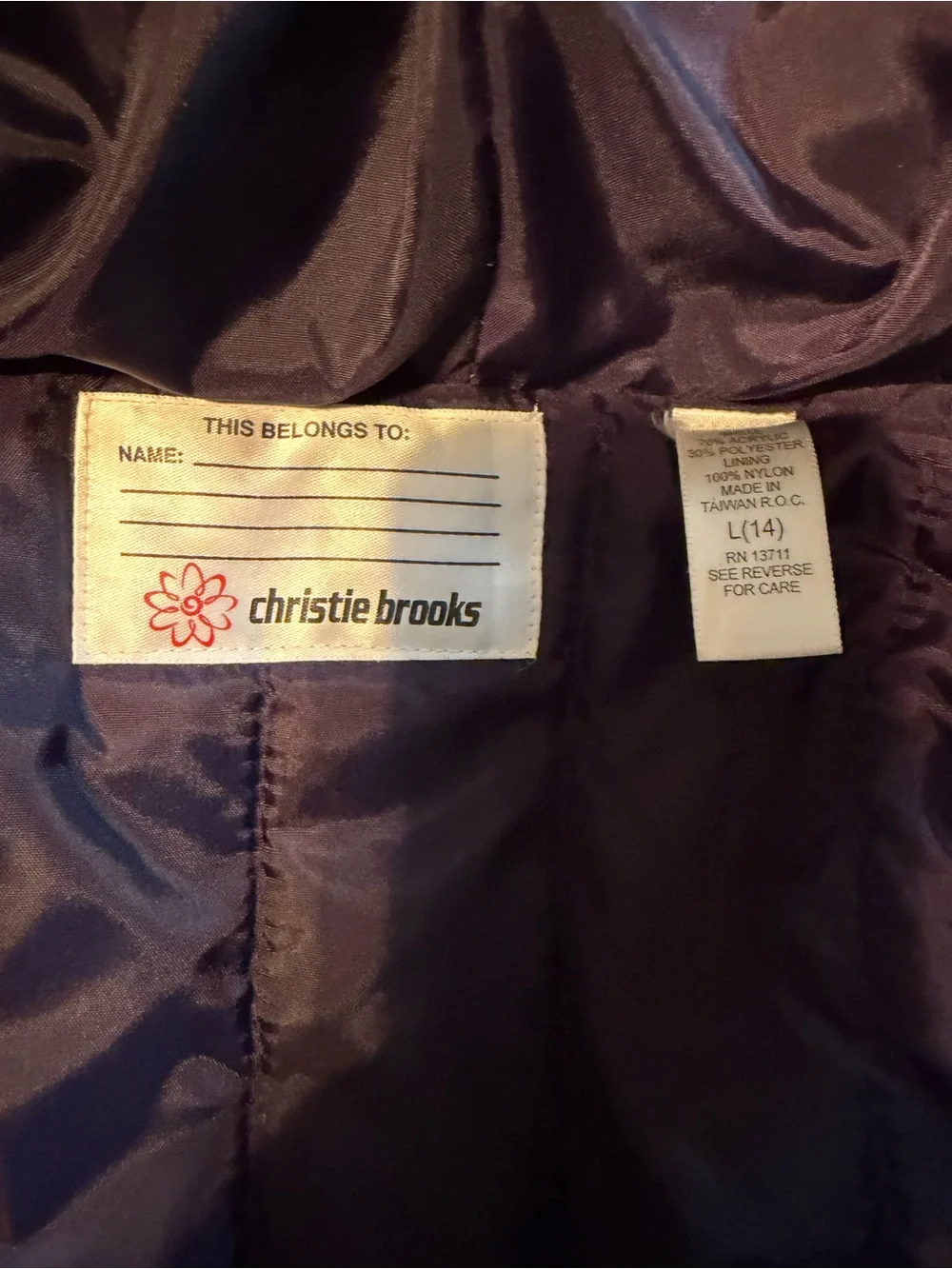 Christie Brooks brand christie