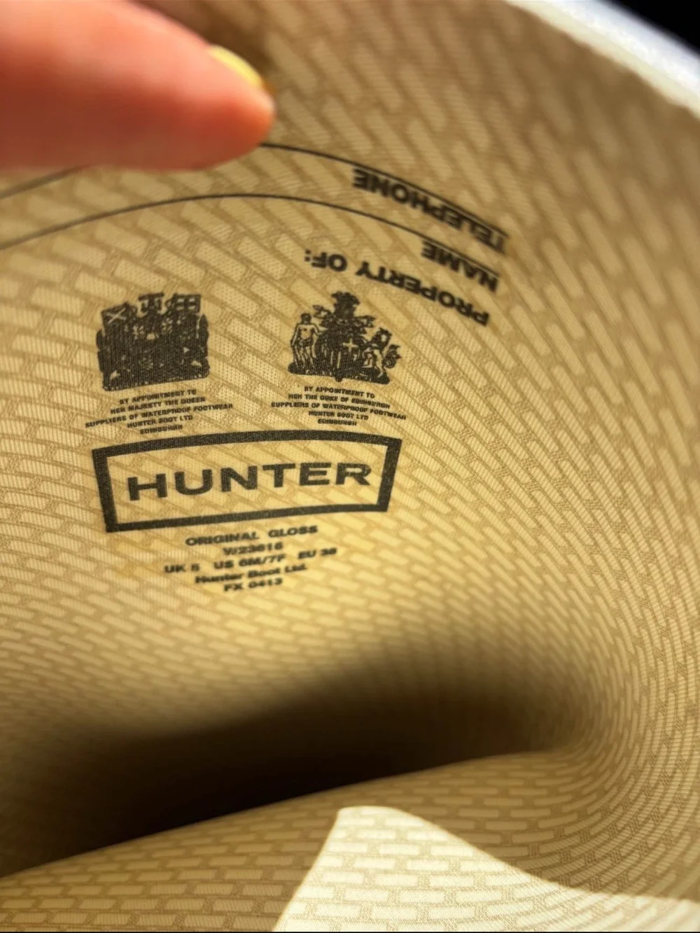 Hunter classic tall