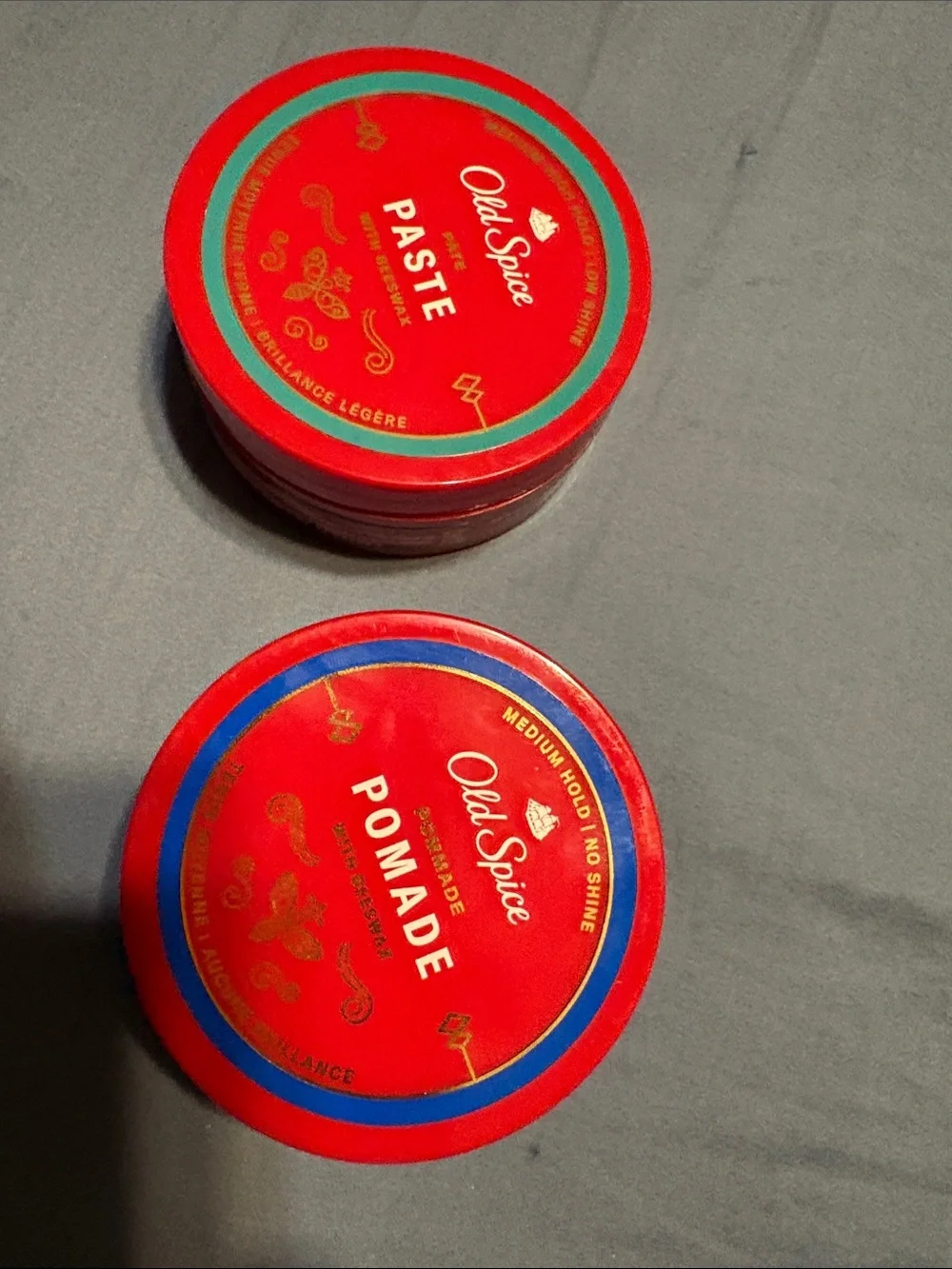 Red Pomade & Paste Hair Styling Set - Red for men’s hair