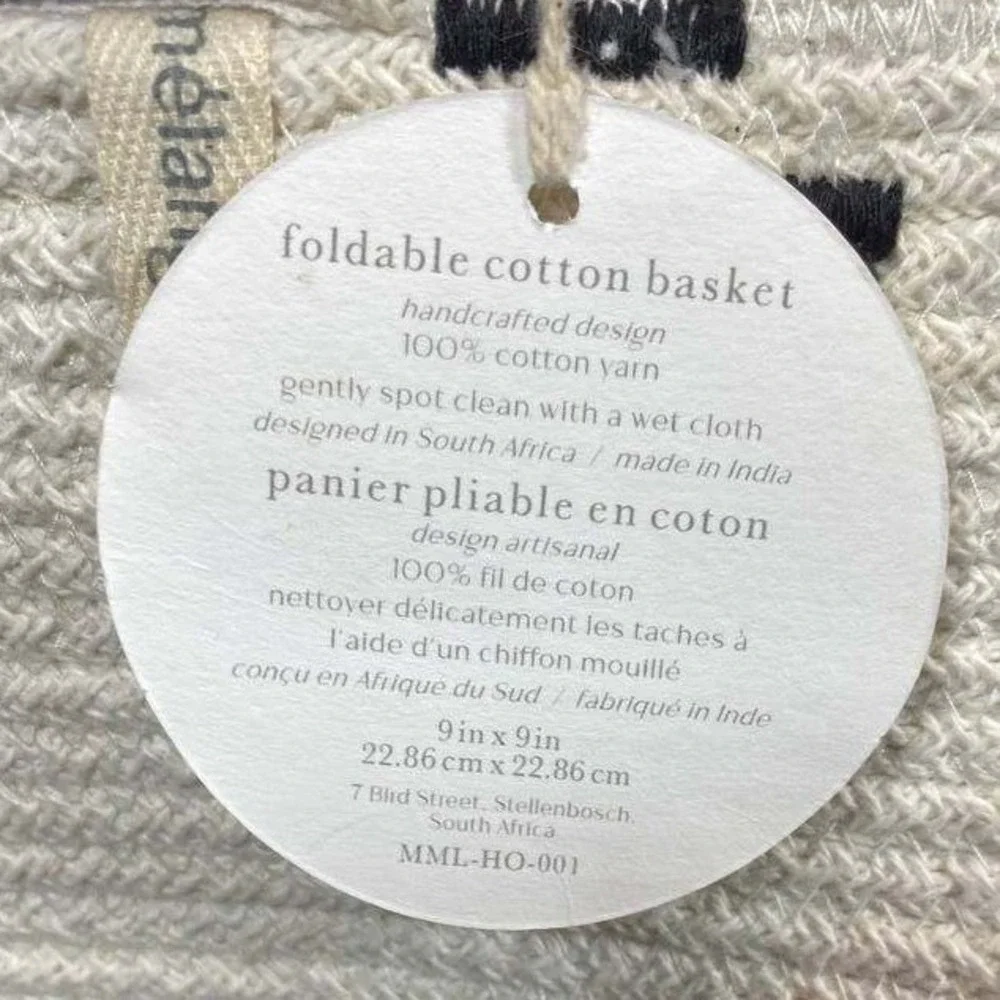 Melange foldable cotton
