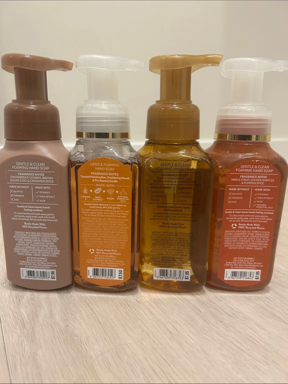 Bath & Body Works (NWT) Foaming Hand Soap Set of 4 #7–Various Scents