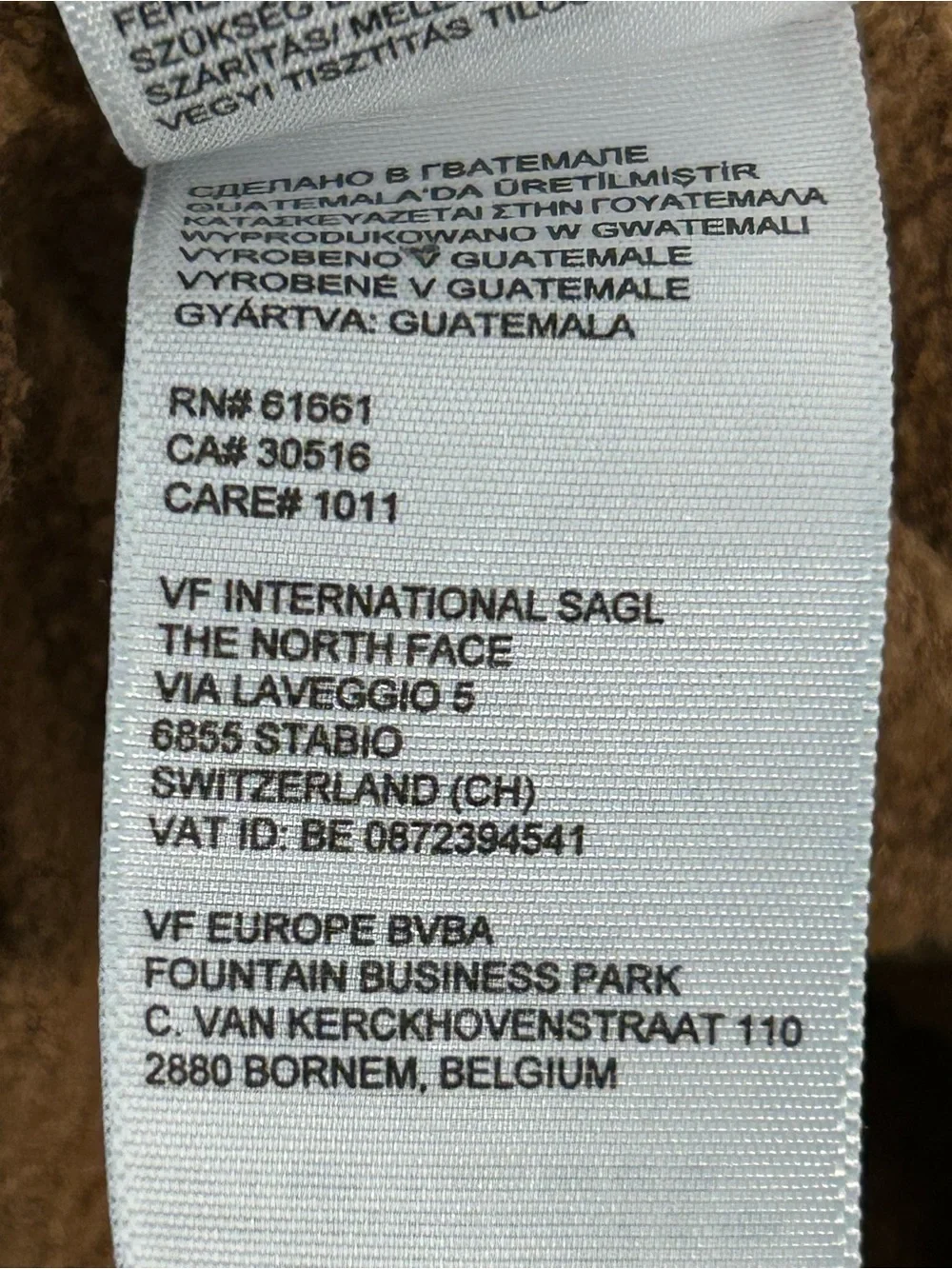 The North Face selling gently