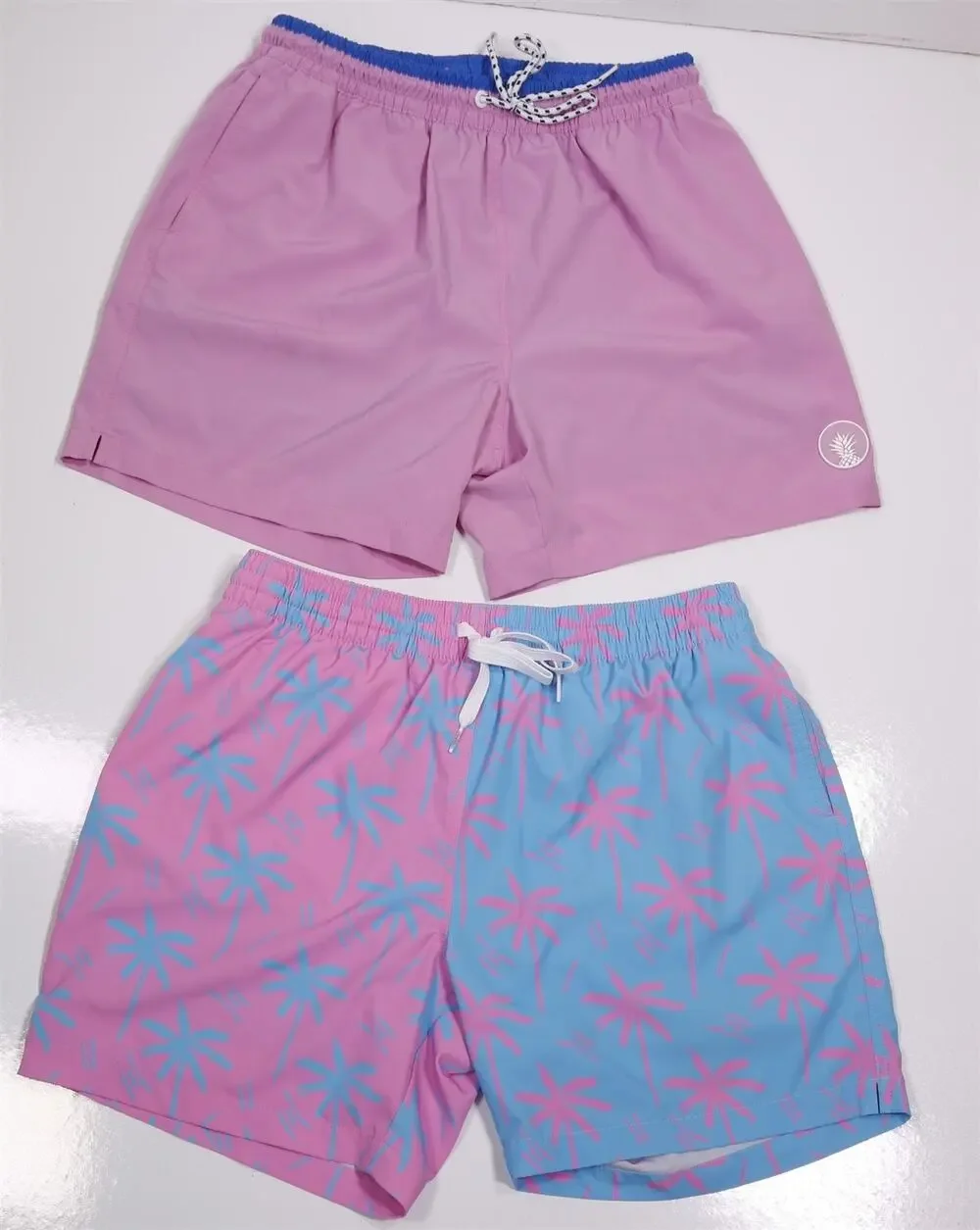 Chubbies Lot of 2 Swim Trunks Shorts Mens 5.5 Inseam Large