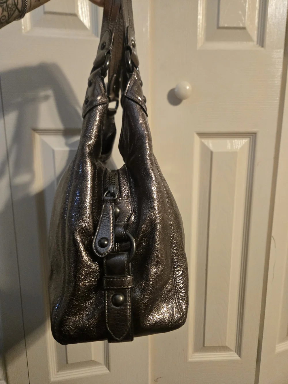 Coach bronze crackled