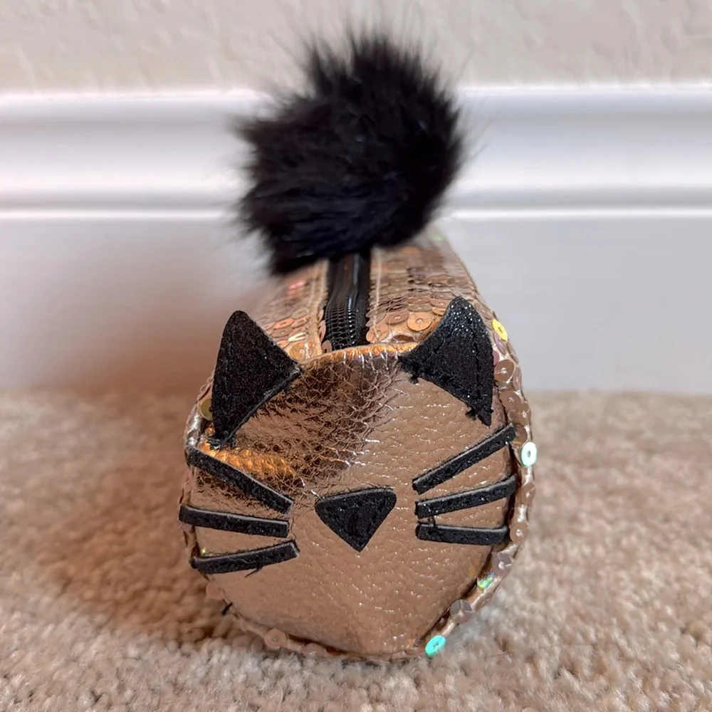 Justice Sequined Cat travel case