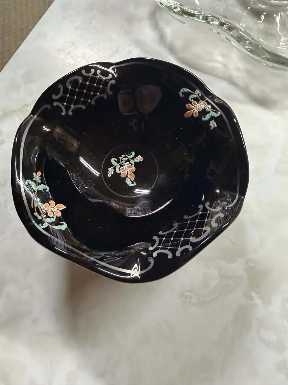 Japanese Artisan black porcelain