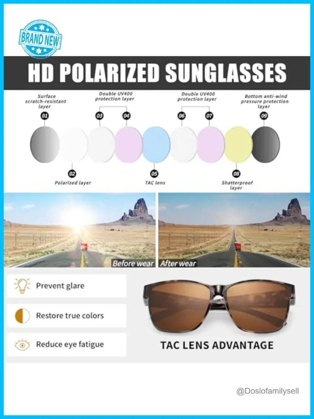 N/A polarized sunglasses