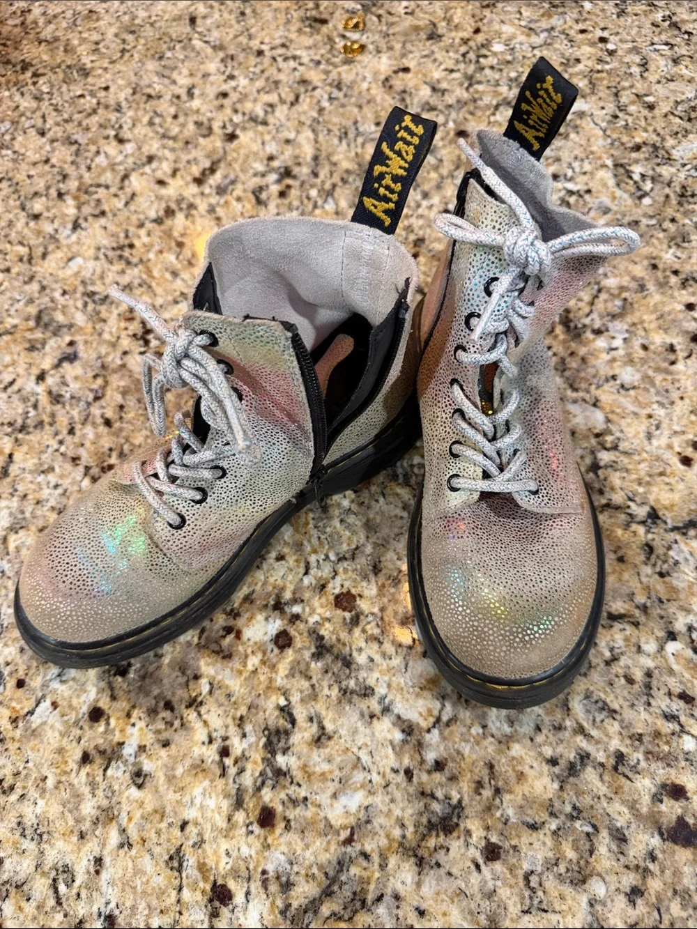 Dr. Martens iridescent kids