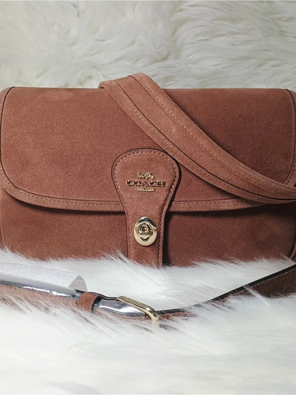 Coach suede purse