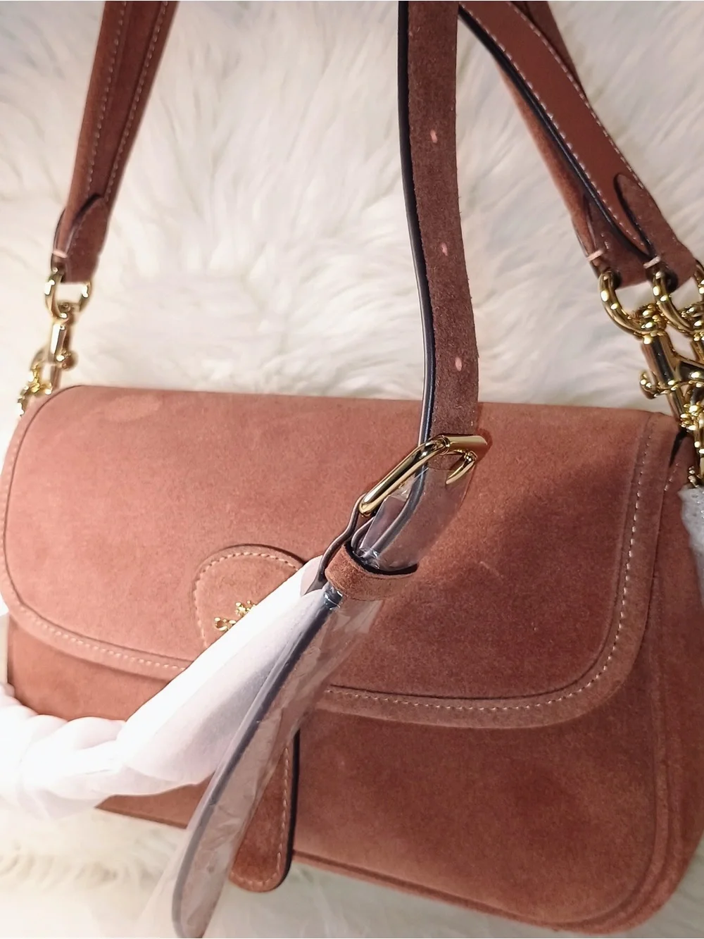 Coach suede purse