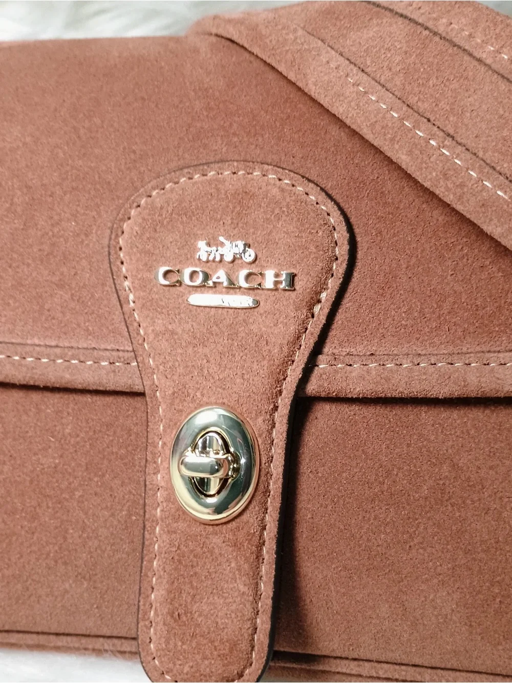 Coach suede purse