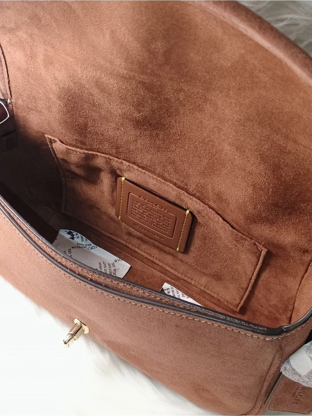 Coach suede purse