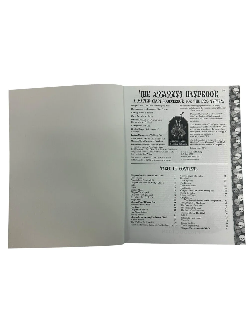 N/A assassin handbook