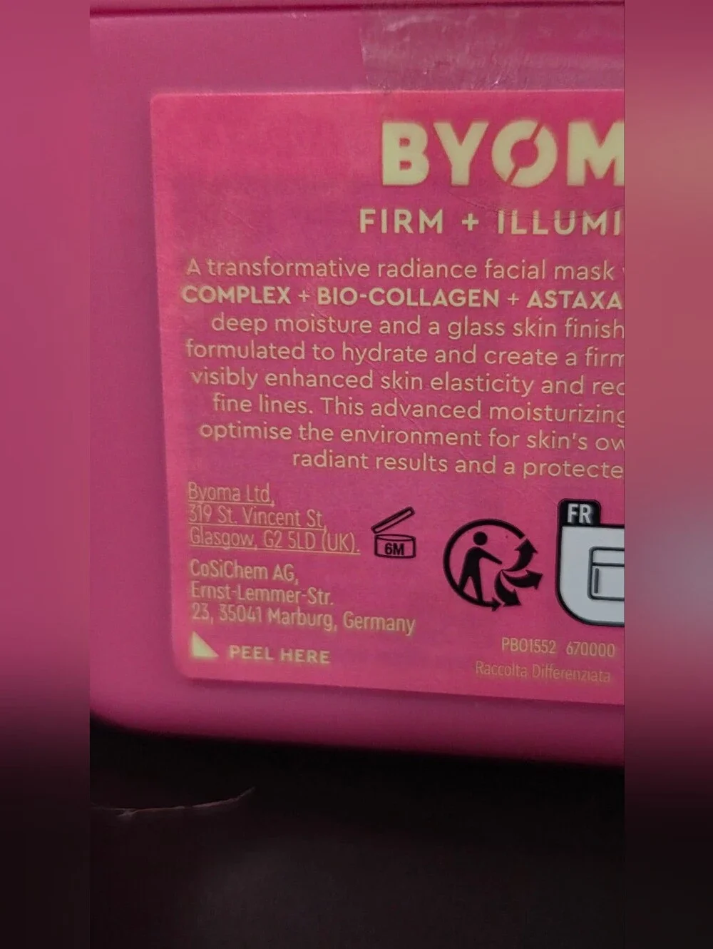 Byoma piece skincare