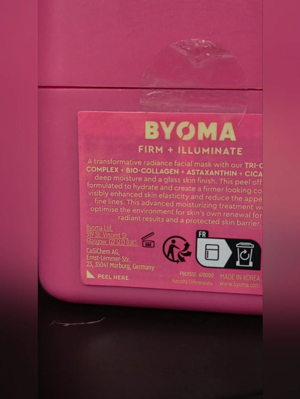 Byoma piece skincare