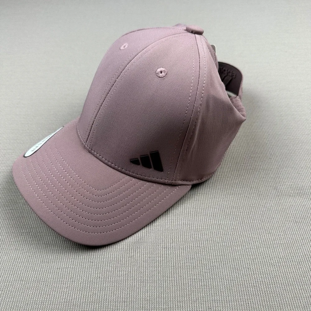 Adidas Womens Backless Hat Wonder Oxide Purple AEROREADY Ponytail Cap 5155021