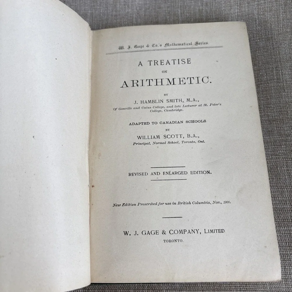 N/A treatise arithmetic