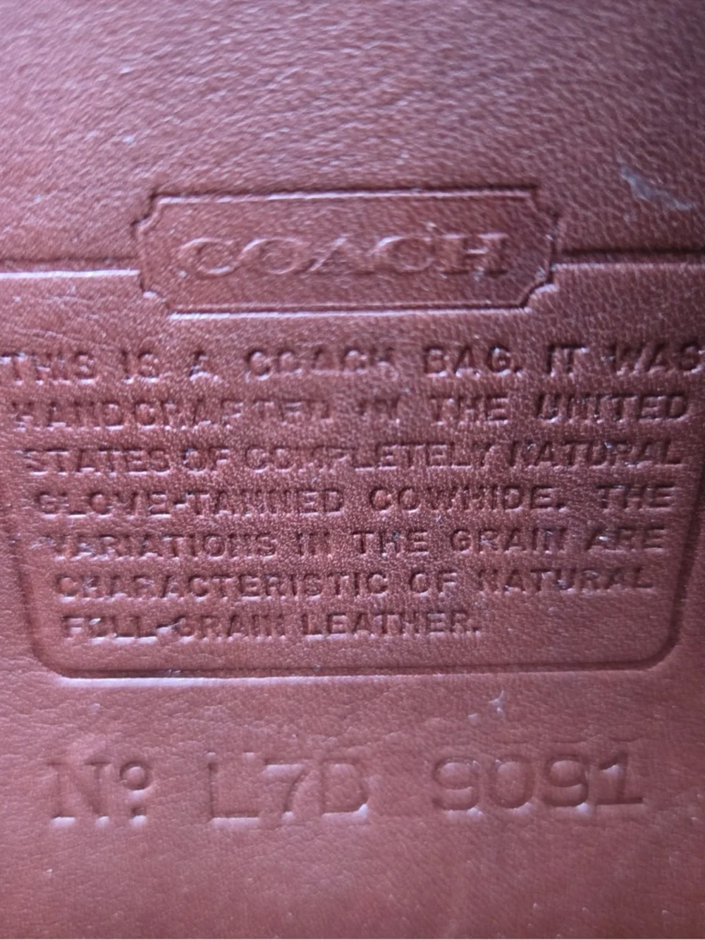 Coach classic leather