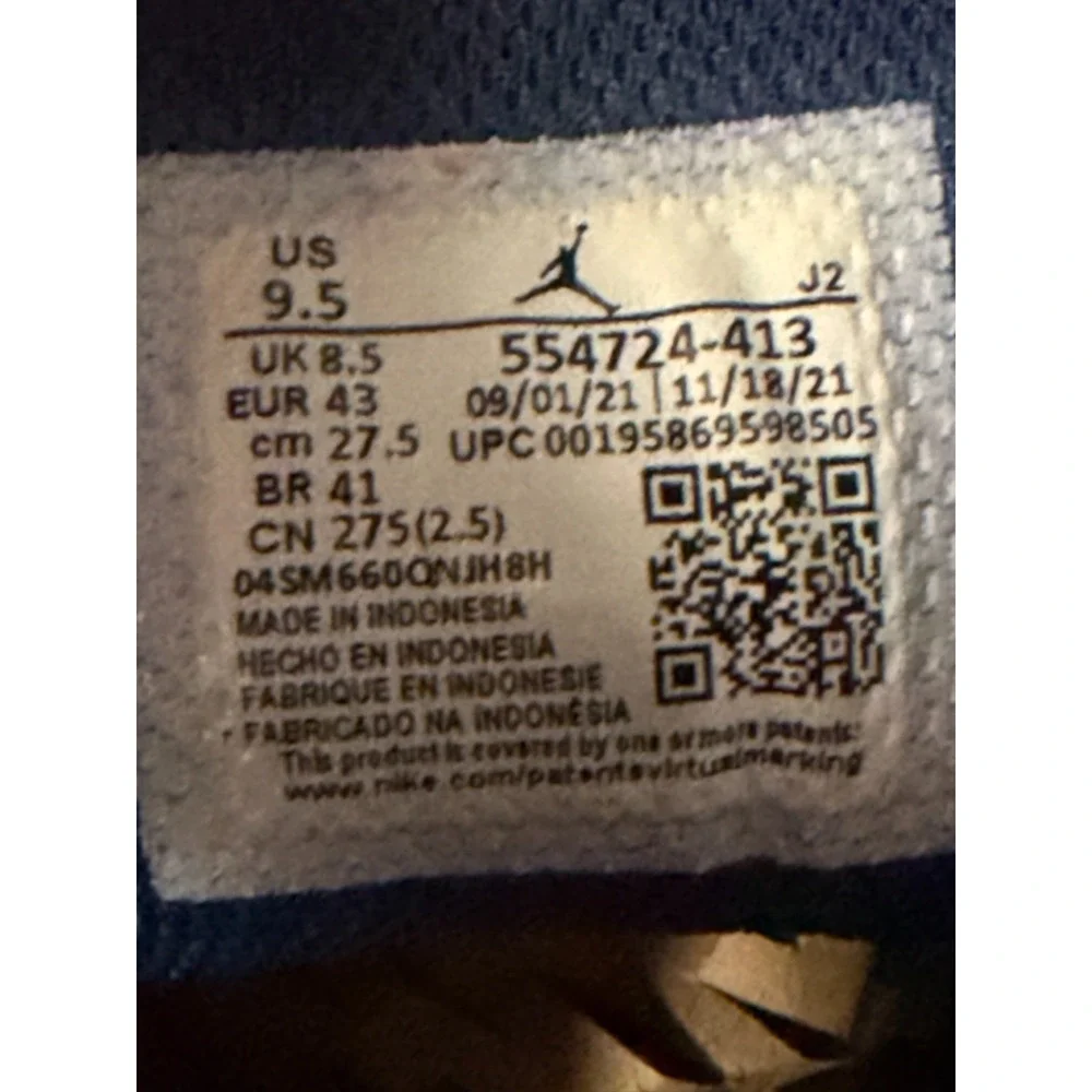 Jordan size nike