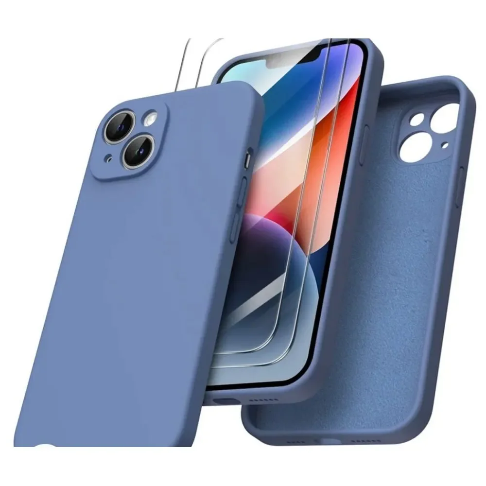iPhone 14 Max‎ French Blue Case and Screen Protector New