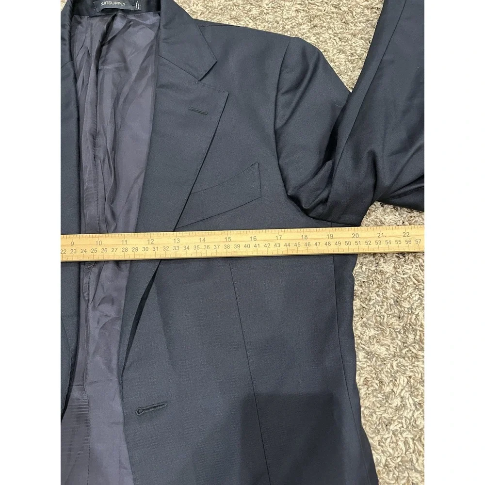Men's Suit Supply Pure Wool S110‎ Blazer Navy(1926)