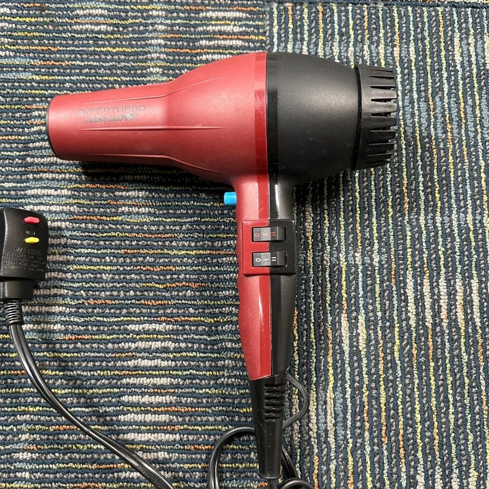 BaBylissPRO Superturbo Hair Dryer Red Salon BAB307 Professional 2000W