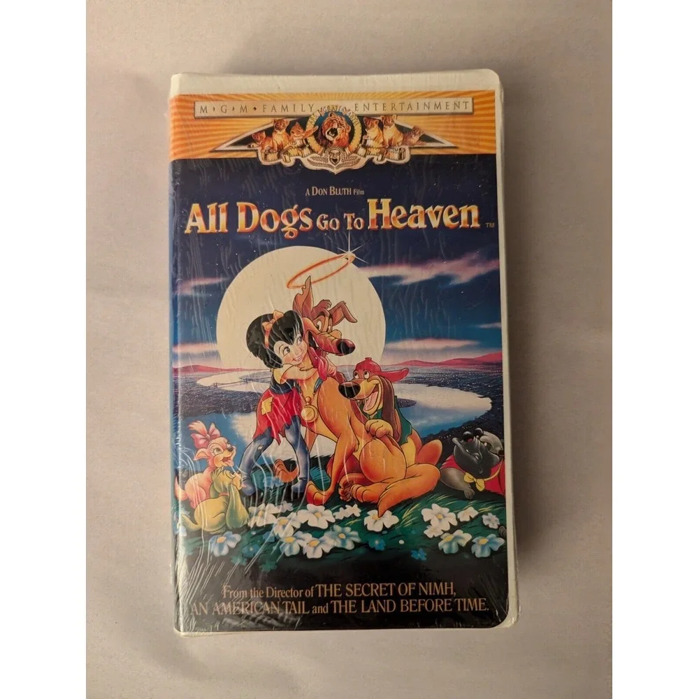 All Dogs Go to Heaven (VHS, 1994 Copy,‎ Clam Shell Family Entertainment) SEALED