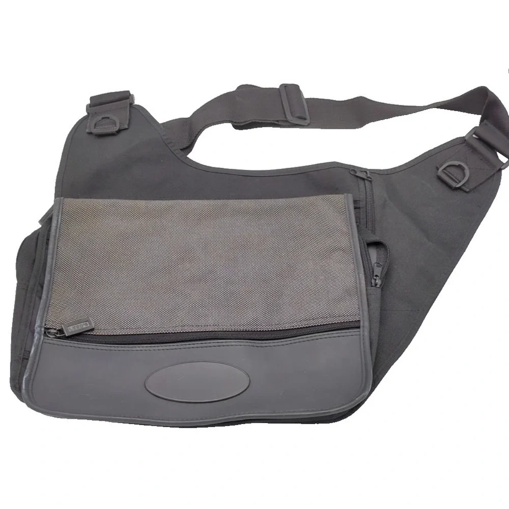 Vtg Y2K Messenger Sling Bag Multi Pocket Adjustable Strap Tech Tactical Gorpcore
