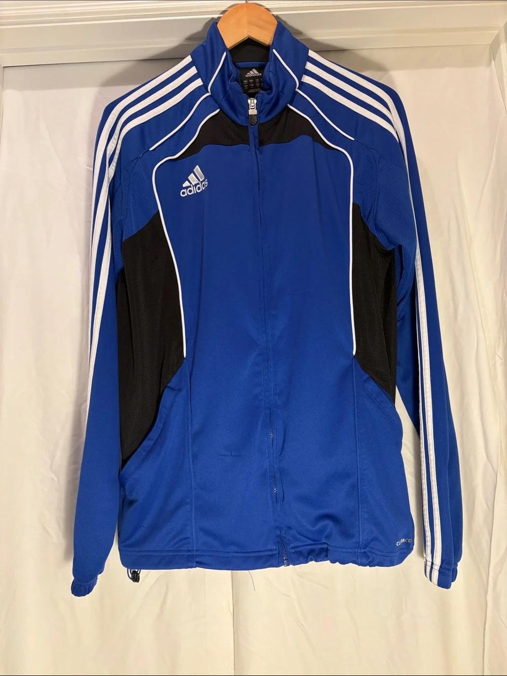 adidas Royal Blue and Black Men’s Track Bomber Jacket