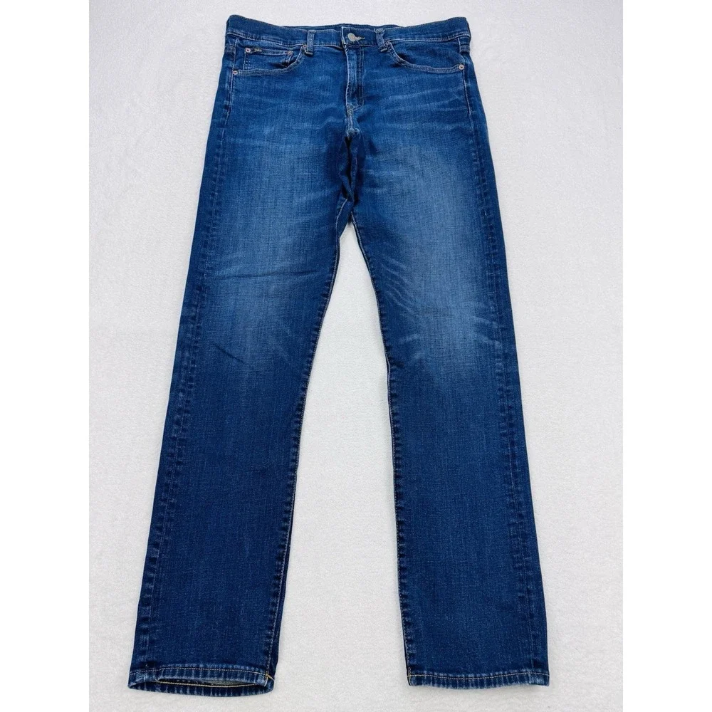 Polo‎ Ralph Lauren Jeans Mens 36x Tall Blue Denim Classic Straight Everyday