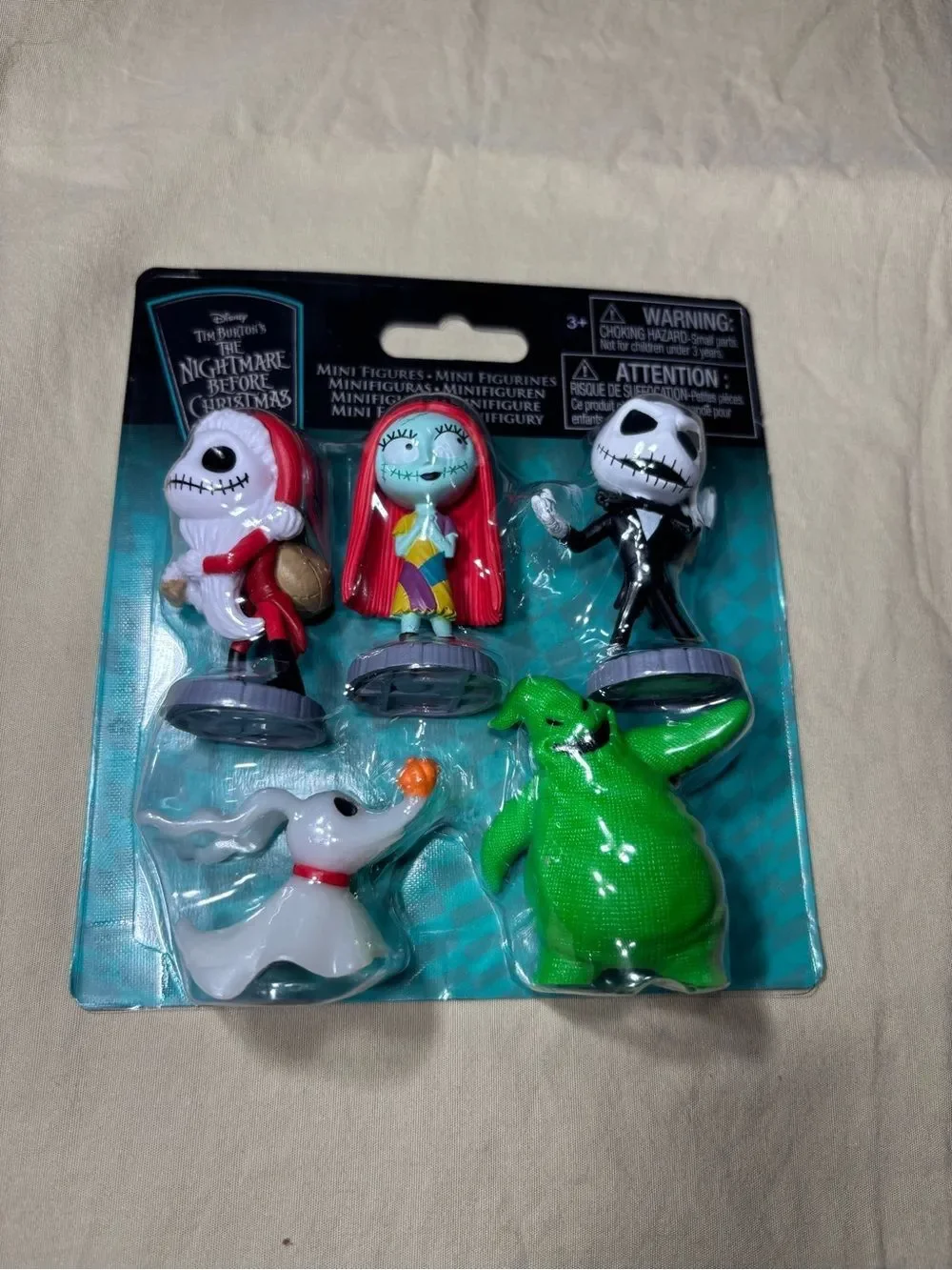 New The Nightmare Before Christmas 5-Pack Mini Figures - Red, Green, White