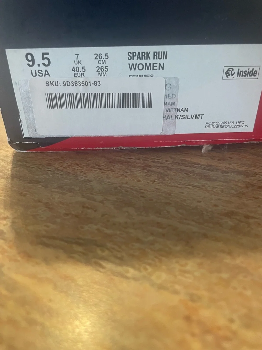 Reebok breathable textile