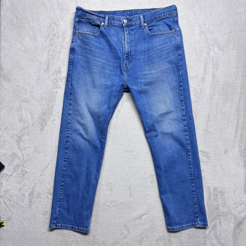 Levi's Jeans Mens 38x30 505 Regular Fit Blue Stretch EUC