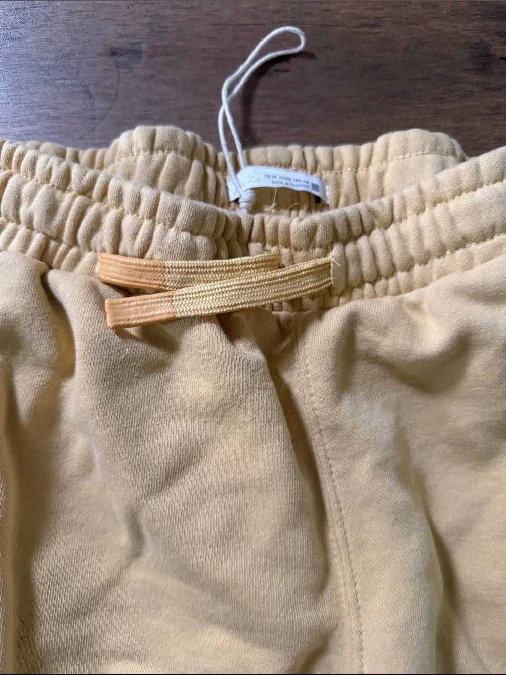 🎉Zara Light Yellow Kids Sweatpants with Drawstring
