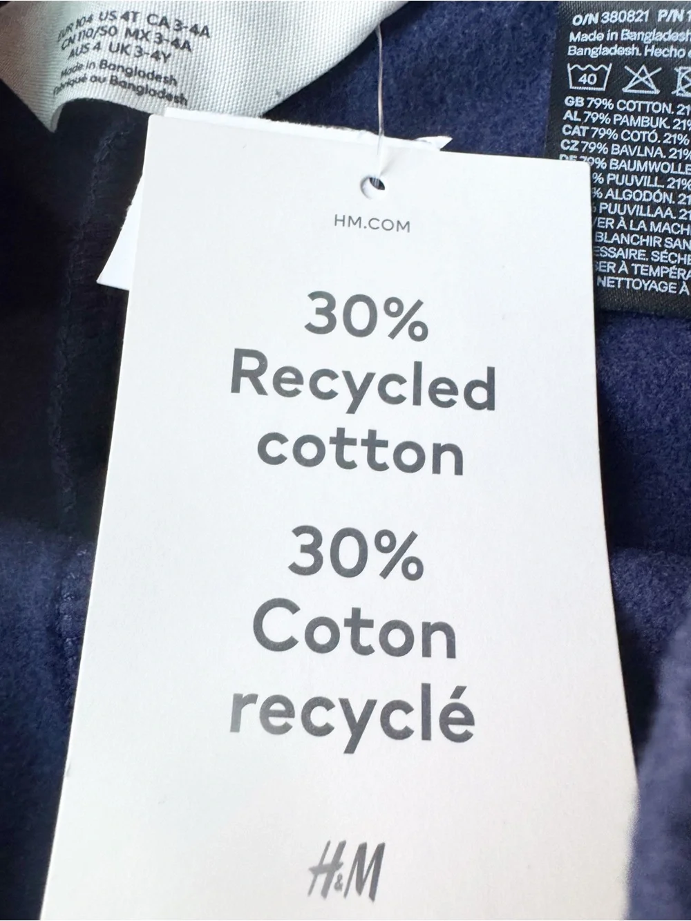 H&M organic cotton