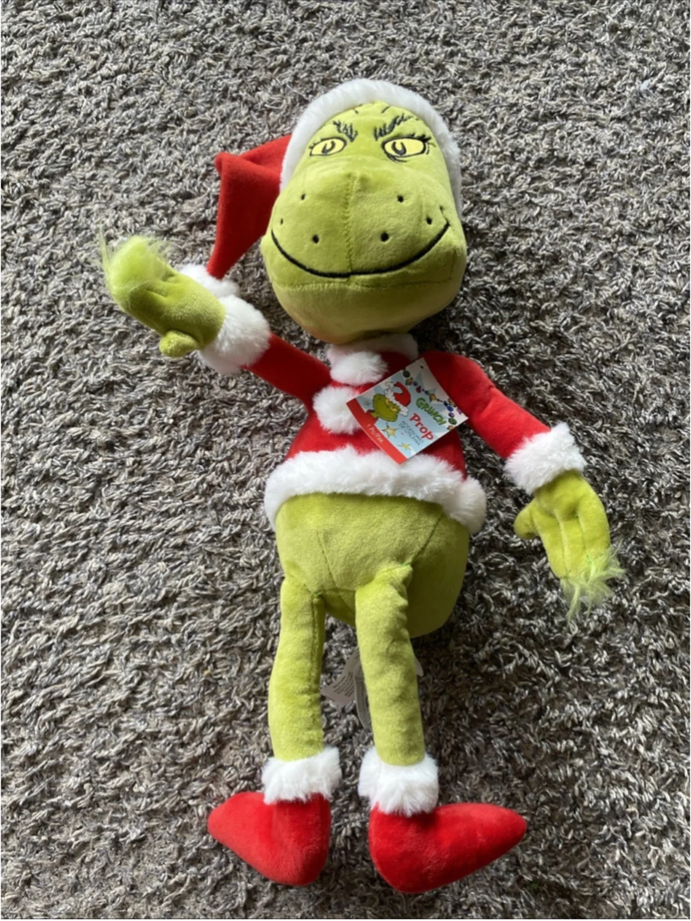 The Grinch Plush Dr Seuss Stuffed Animal 2022 Moveable Arms & Legs New