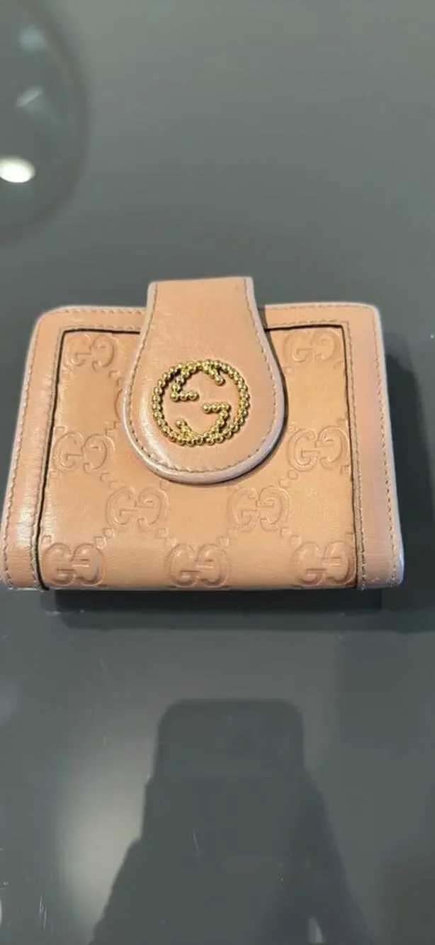 Gucci GG monogram leather wallet