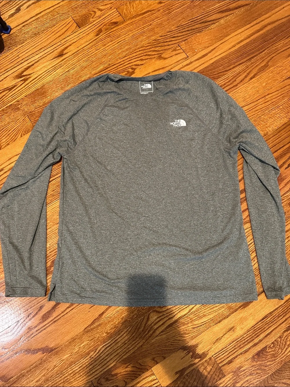 The North Face Men's flashdry Long-Sleeve Crew in Charcoal