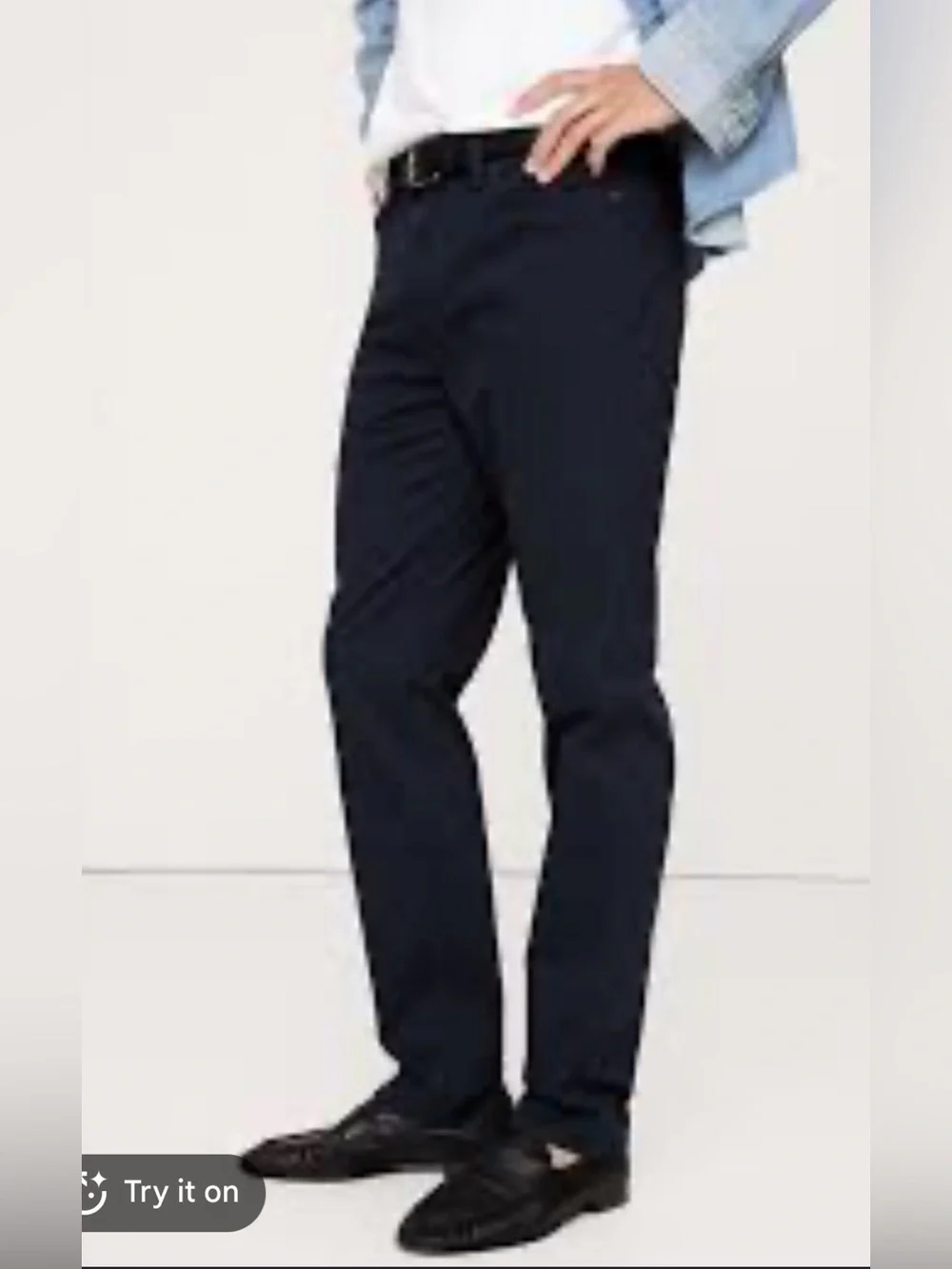 Banana Republic Slim Traveler Black Straight Men’s Pants