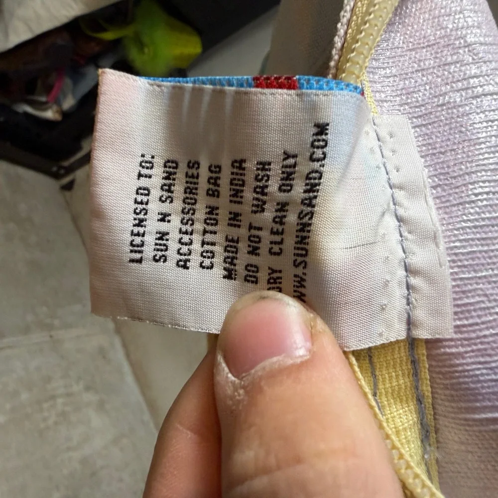 Sun And Sand canvas tote
