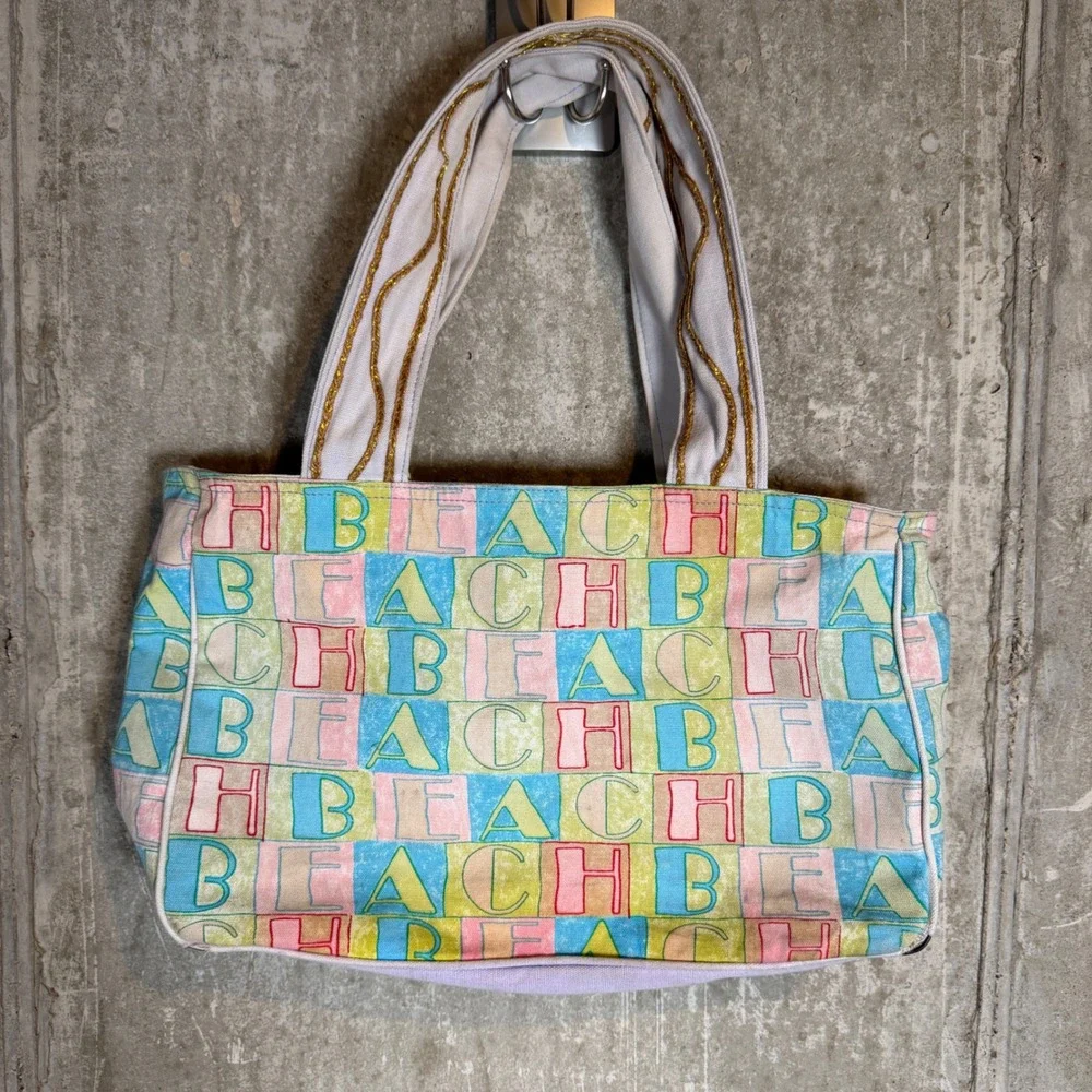 Sun And Sand canvas tote