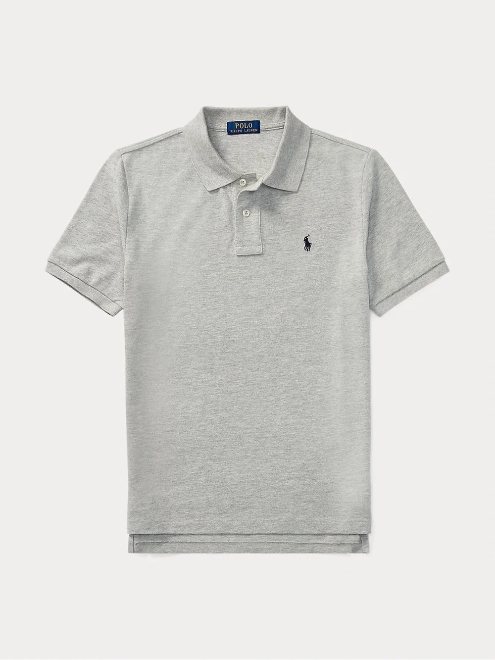 NWT Polo Ralph Lauren Boys L 14-16 Classic Fit Polo Shirt Heather Grey