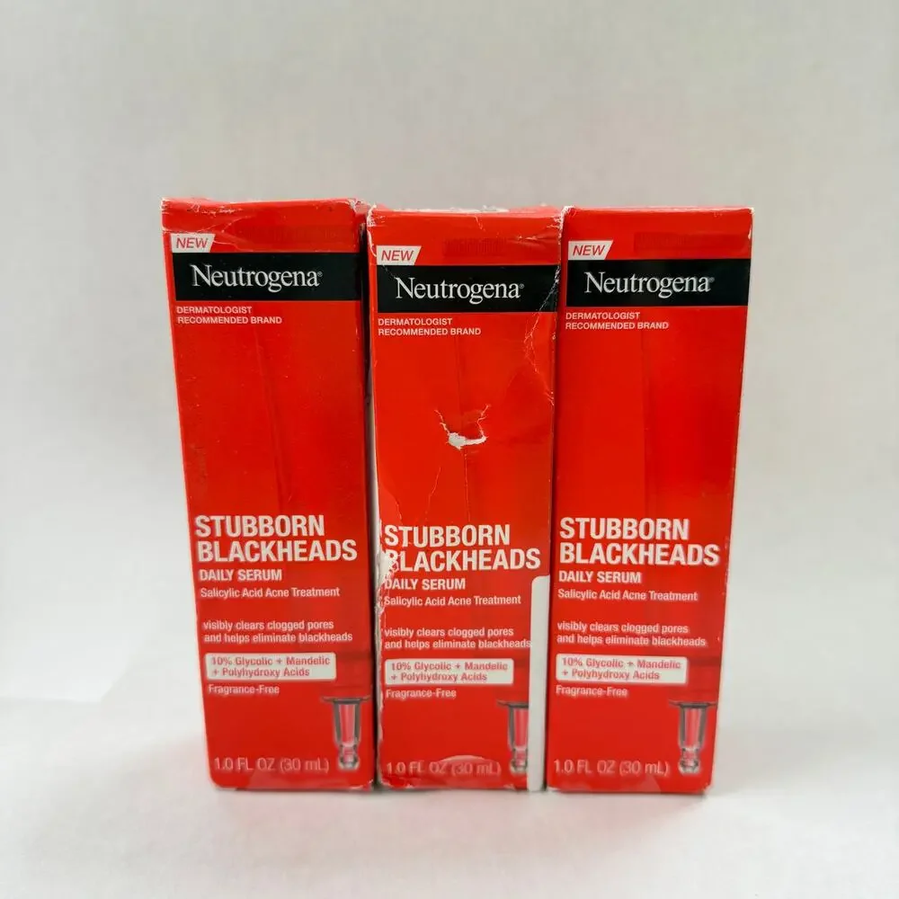 Neutrogena Stubborn Blackheads Daily Serum 1 fl oz 3 Pack